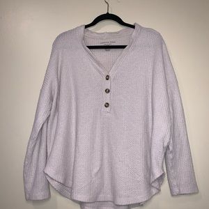 American eagle soft and sexy waffle Henley shirt